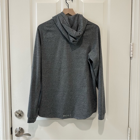 Men’s Built Apparel Scuba Hoodie Grey Size Medium - Picture 2 of 3